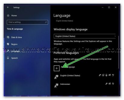 Cara Menambahkan Bahasa di Windows 10
