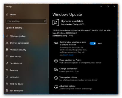 Pembaruan keamanan Windows 10 (ESU)