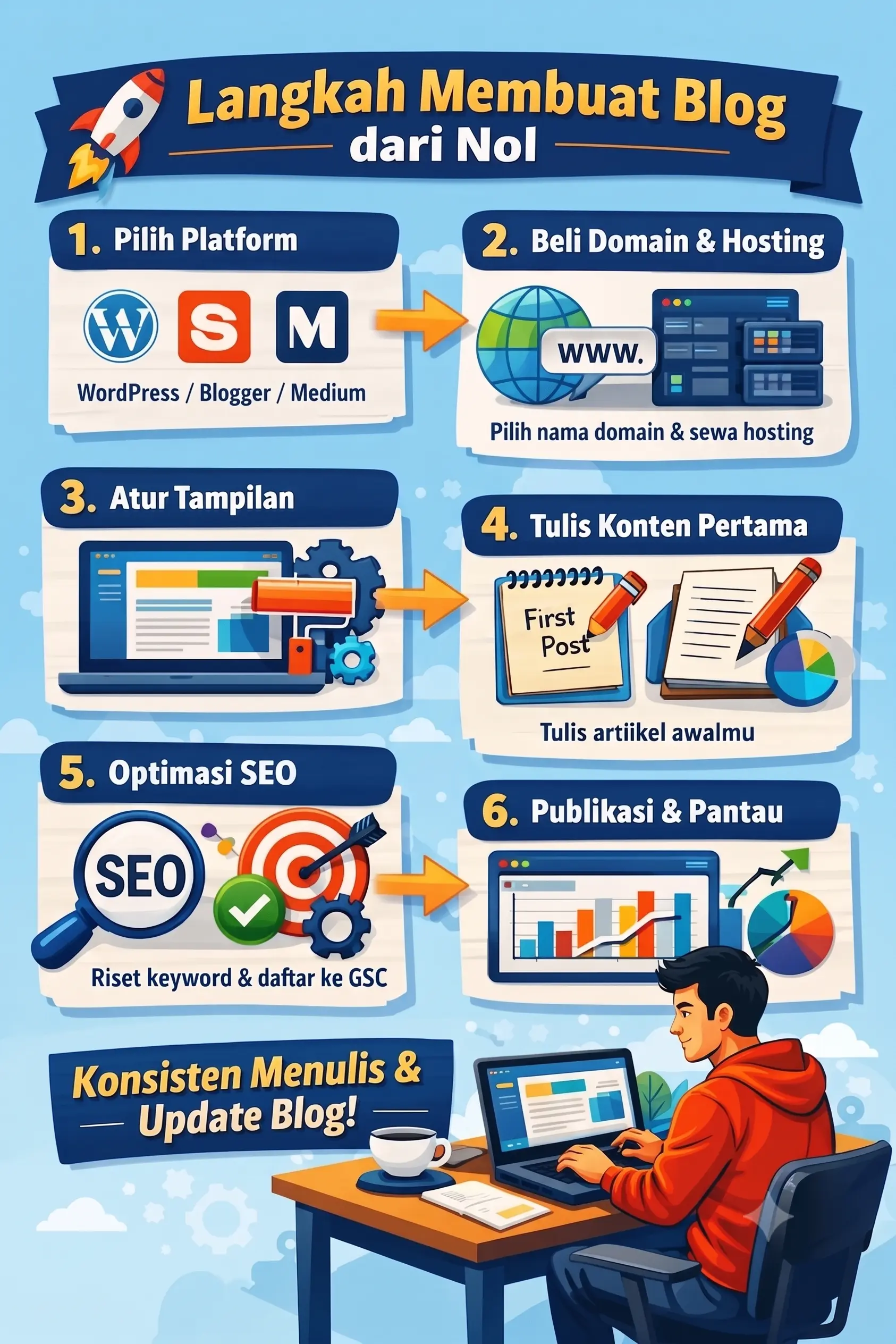 6 Pengalaman Pribadi Membuat Blog dari Nol 1 membuat blog dari nol