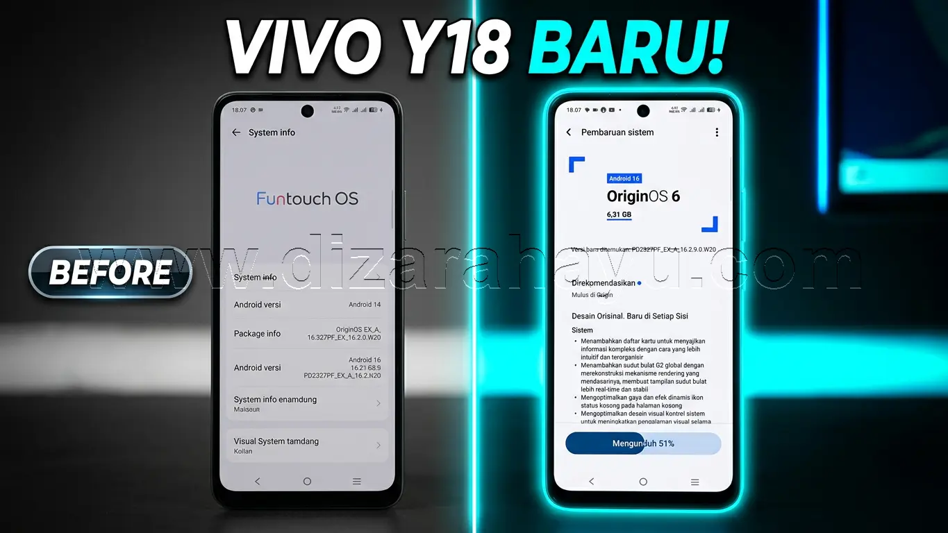 Vivo Y18 Resmi Dapat Update Android 16 6 Vivo Y18 Update