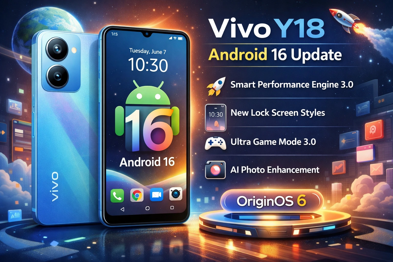 Vivo Y18 Resmi Dapat Update Android 16 3 Vivo Y18 Android 16 Update OriginOS 6 OTA Indonesia